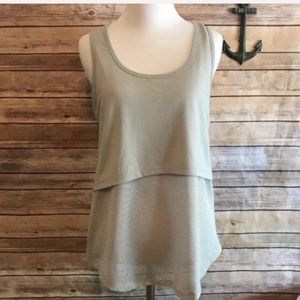 Jessica Simpson The Warm Up Tank Gray Size Medium